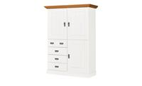 maison bleue Highboard  Florian ¦ weiß ¦ Maße (cm): B: 118,5 H: 163,5 T: 48  - Möbel Kraft