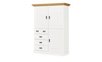 maison bleue Highboard  Florian ¦ weiß ¦ Maße (cm): B: 118,5 H: 163,5 T: 48  - Möbel Kraft