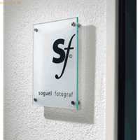 Ultradex Türschild Serie Skyline 210x297mm A4 2x4mm ES-Glas klar