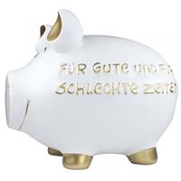 KCG Spardose Schwein 100958 groÃ FÃ¼r gute und fÃ¼r schlechte Zeiten 30x25cm