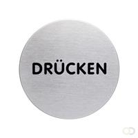 Durable Pictogram rond 65mm PUSH