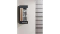 Stylefy Zeno Vitrine II Schwarz Nussbaum Baltimore