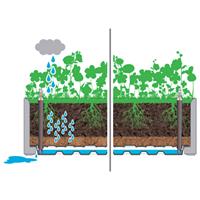VIDAXL Garten-Hochbeet mit Spalier und Selbstbewässerungssystem Grau anthrazit