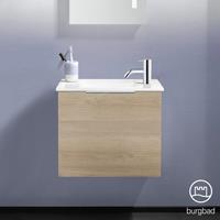 Burgbad Eqio Handwaschbecken mit Waschtischunterschrank mit 1 Klappe, SFPG052F3180C0001G0146
