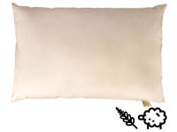Mudis Kopfkissen 40 x 60 cm Hirseschalen/Schafschurwolle