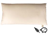 Mudis Kopfkissen 40 x 80 cm Hirseschalen/Schafschurwolle