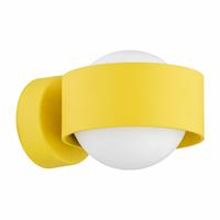 Euluna Wandlamp Mado van staal, geel, 1-lamp