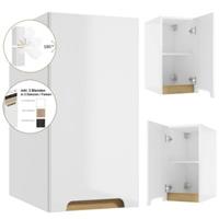 LOMADOX Badezimmer Unterschrank  / Hängeschrank drehbar um 180° SOFIA-107 in weiß, Hochglanz lackiert, B/H/T: 30/60/45 cm