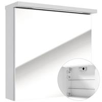 LOMADOX LED-Spiegelschrank 61 cm weiß SOFIA-107 Hochglanz lackiert, inkl. LED Beleuchtung, B/H/T: ca. 61/60/20 cm