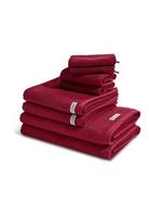 Ross 2 X Wasch- Gäste- Dusch- Handtuch - im Set Selection Organic Cotton, rot, 8er