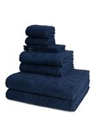 Ross 2 X Wasch- Gäste- Dusch- Handtuch im Set Cashmere feeling, blau, 8er