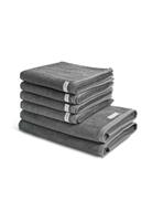 Ross 4 X Handtuch 2 Duschtuch - Handtuch-Set Selection Organic Cotton, dunkelgrau, 6er Set