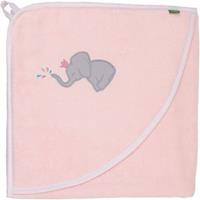 Smithy Kapuzentuch Pastellflausch Elefant rosa 100 x cm, rosa, cm