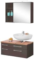 HELD MÖBEL Badmöbel-Set »Davos«, (3-St), Spiegelschrank, Regal und Waschbeckenunterschrank
