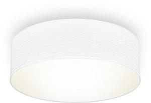 B.K.Licht Deckenleuchte, LED Deckenlampe Stoff Textilschirm Deckenlampe Wohnzimmer Schlafzimmer weiß E27