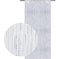 BESTLIVINGS Fadenvorhang Lurex- Optik Fadengardine mit Stangendurchzug Türvorhang, attraktiv und modern in vielen verschiedenen Ausführungen erhältlich (weiß