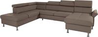 Exxpo - sofa fashion Wohnlandschaft, inkl. Kopf- bzw. Rückenverstellungwahlweise mit Bettfunktion und Bettkasten
