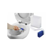 Wenko WC Rand Reiniger Bürste Toiletten Reinigung mit Box Wand Halterung Bad - 