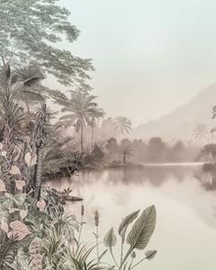 Komar Fototapete »Lac des Palmiers«, glatt, bedruckt, floral