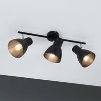 Paulmann Davy plafondlamp, zwart, 3-lamps