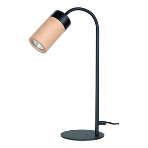 BRITOP LIGHTING Tafellamp ANNICK Flexibele arm, ledverlichting inclusief, van chic eikenhout en metaal, Made in Europe