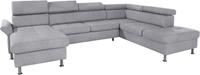 Exxpo - sofa fashion Wohnlandschaft, inkl. Kopf- bzw. Rückenverstellungwahlweise mit Bettfunktion und Bettkasten