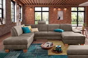 Exxpo - sofa fashion Wohnlandschaft, wahlweise mit Bettfunktion und Bettkasten