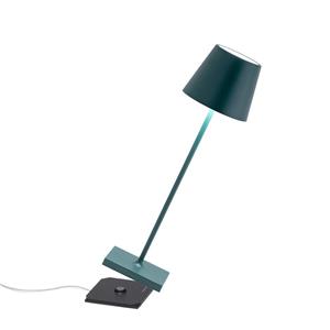 Zafferano Poldina Pro Tafellamp - Oplaadbaar - 38cm - Groen