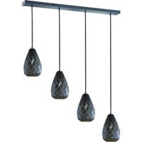 TRIO Moderne Hanglamp Onyx - Metaal - Grijs