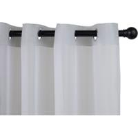 Lifa Living Licht grijze vitrages, Set van 2 vitrages, Privacy maar licht inbrengende vitrages, Met 8 ophangringen, 150 x 250 cm
