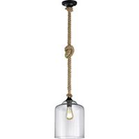 TRIO Vintage Hanglamp Judith - Metaal - Zwart