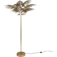 Clayre & Eef Vloerlamp Palm Ø 100*193 cm Goudkleurig Ijzer Staande Lamp Staanlamp