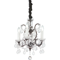 Ideal Lux Liberty - Hanglamp - Metaal - E14 - Zwart