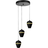 Highlight Kobe - Hanglamp - LED - 30 x 30 x 150cm - Zwart