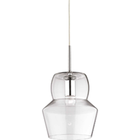 Ideal Lux Zeno - Hanglamp - Metaal - E27 - Transparant