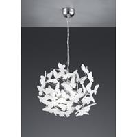 Reality Moderne Hanglamp Butterfly - Metaal - Chroom
