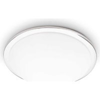 Ideal Lux Ring - Plafondlamp - Metaal - E27 - Wit