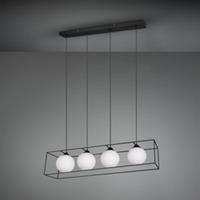 Reality Industriële Hanglamp Gabbia - Metaal - Zwart