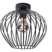Highlight Mela - Plafondlamp - E27 - 30 x 30 x 27,5cm - Zwart
