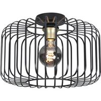 Highlight Lucca - Plafondlamp - E27 - 30 x 30 x 23cm - Zwart