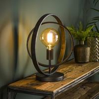 Hoyz Collection Hoyz - Tafellamp Industrieel - Draaiende Tafellamp van Metaal - Vintage - Zwart