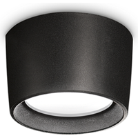 Ideal Lux Livia - Plafondlamp - Metaal - GX53 - Zwart