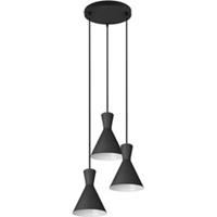 Reality Industriële Hanglamp Enzo - Metaal - Zwart