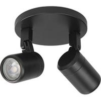 Highlight Rain - Plafondlamp - GU10 - 15 x 15 x 12cm - Zwart
