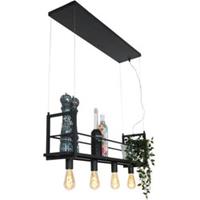 Mexlite Hanglamp |  Buckley | Zwart | Industriële hanglampen | Keuken | Multifunctionele hanglamp