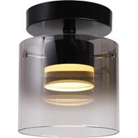 Highlight Salerno - Plafondlamp - LED - 14 x 14 x 20cm - Zwart