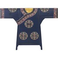 Fine Asianliving Chinese Kimono Kast Handgeschilderd Midnight Blauw