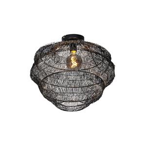 QAZQA Orientalische Deckenlampe schwarz 45 cm - Vadi - Schwarz