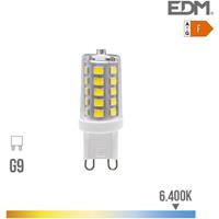 EDM G9 LED Birne 3W 260lm 6400k dimmbares Kaltlicht ø1,65x4,9cm