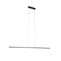 QAZQA Moderne schwarze Hängelampe 150 cm inkl. LED - Banda